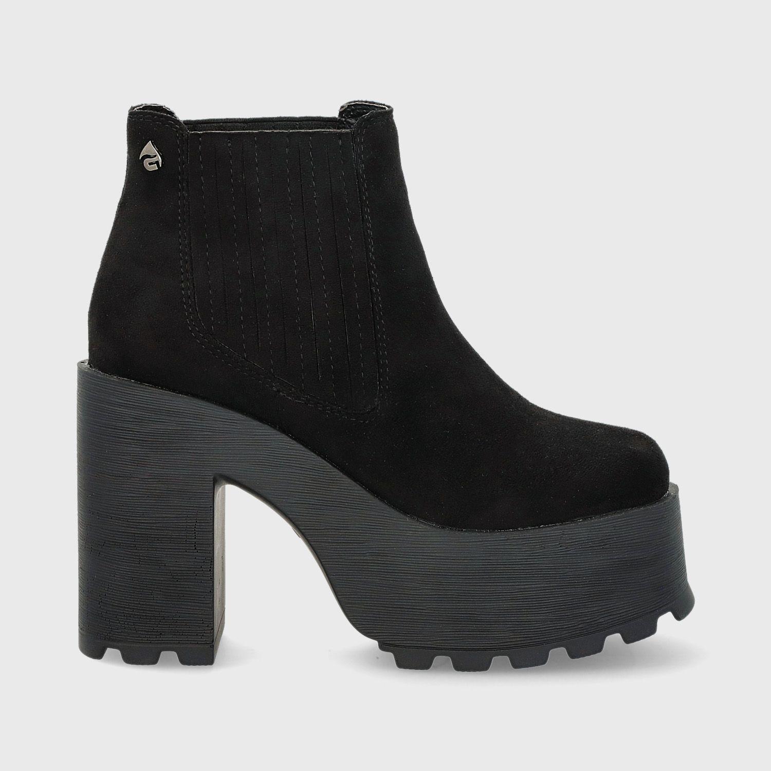 Botín Plataforma Negro Mujer 25642 Gotta-0