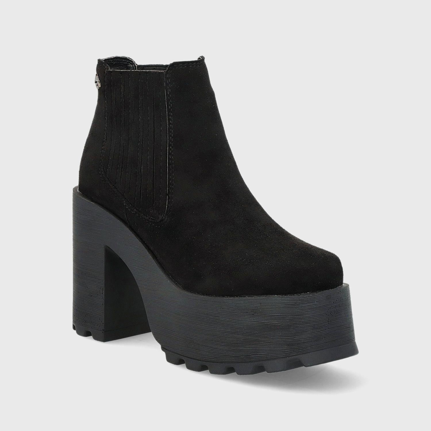 Botín Plataforma Negro Mujer 25642 Gotta-1