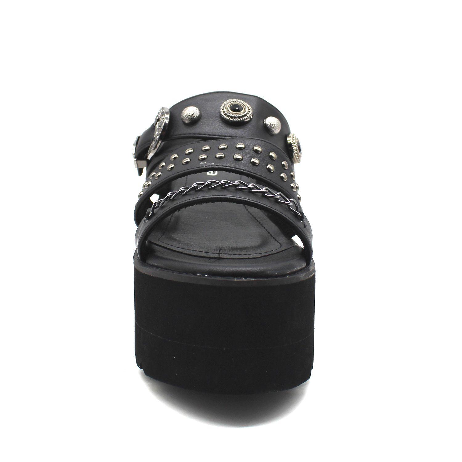 Sandalia Negra Mujer 15621 Gotta-3