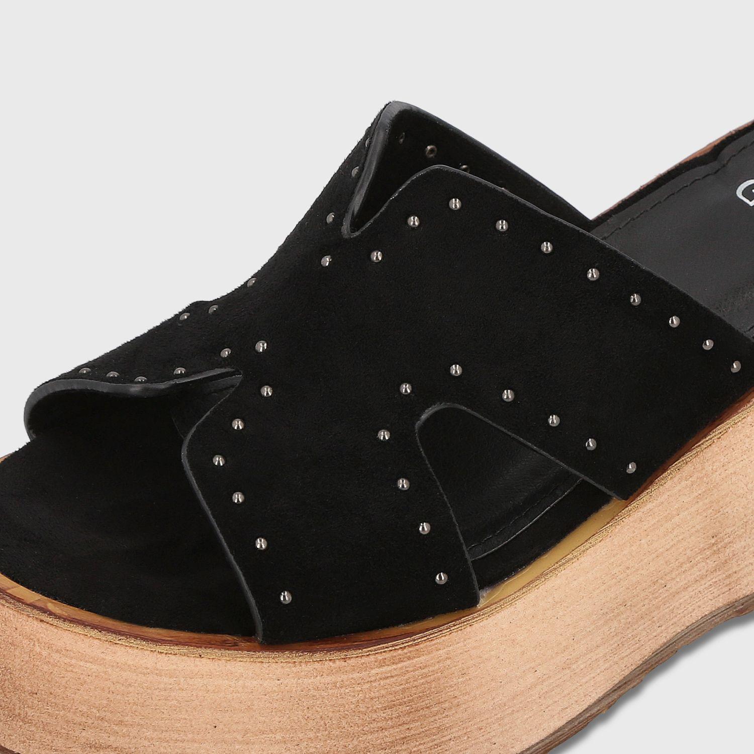 Sandalia Plataforma Negra Mujer Gala Gotta-5