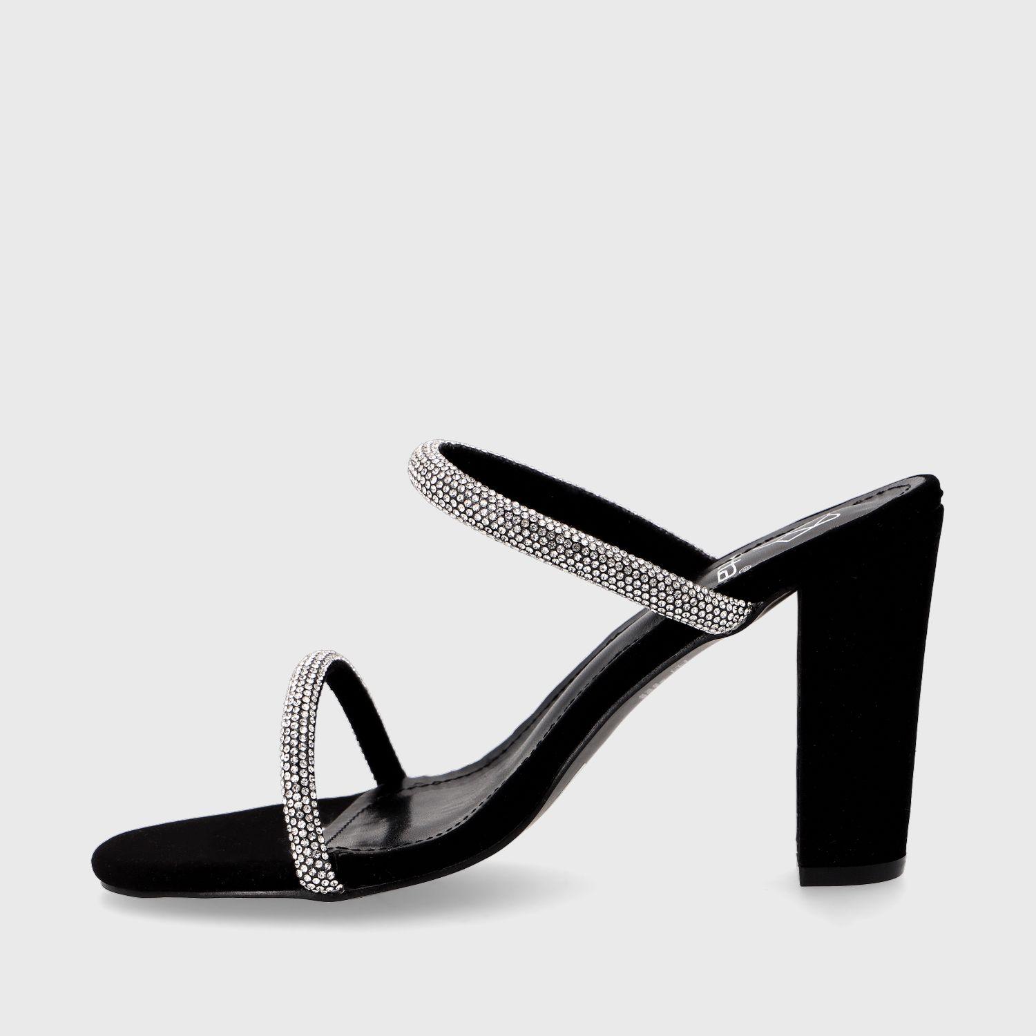 Sandalia Taco Negra Mujer 36124 Gotta-3