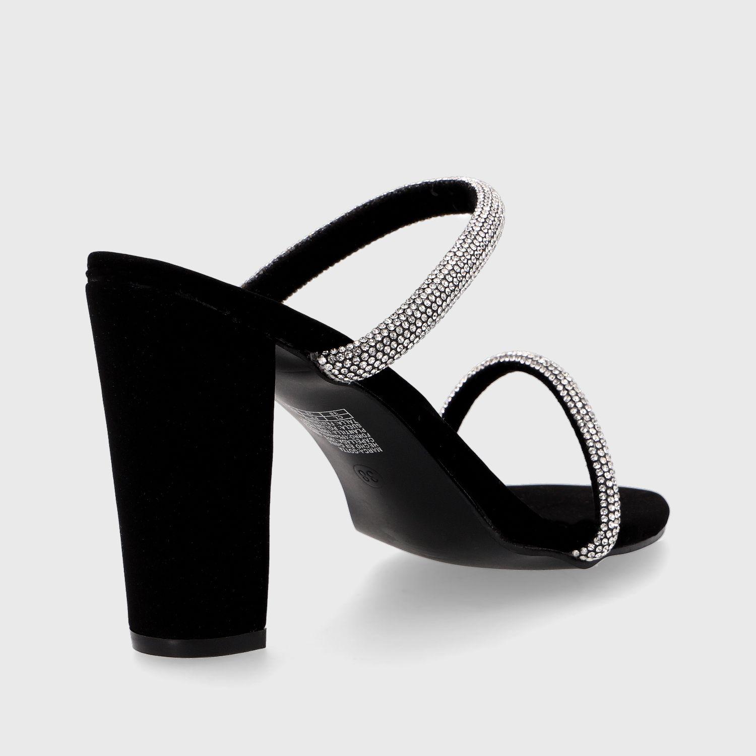 Sandalia Taco Negra Mujer 36124 Gotta-4