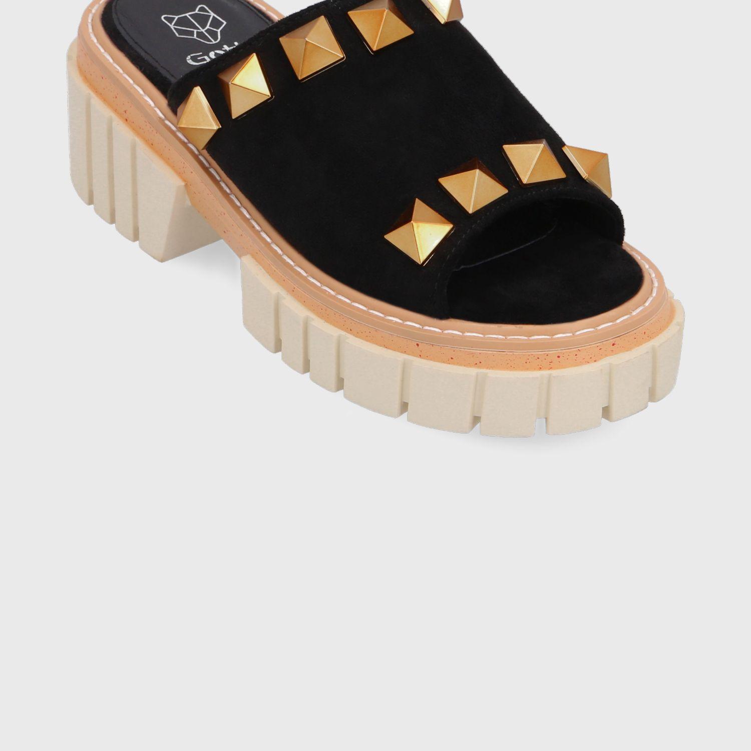 Sandalia Plataforma Negra Mujer 35162 Gotta-5