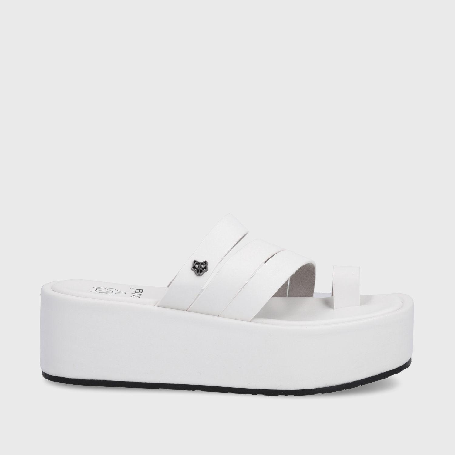 Sandalia Plataforma Blanca Mujer 35221 Gotta-0