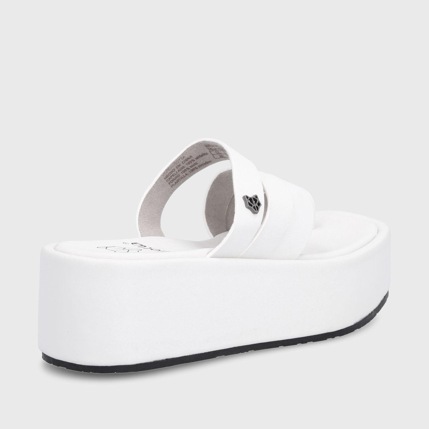 Sandalia Plataforma Blanca Mujer 35221 Gotta-4