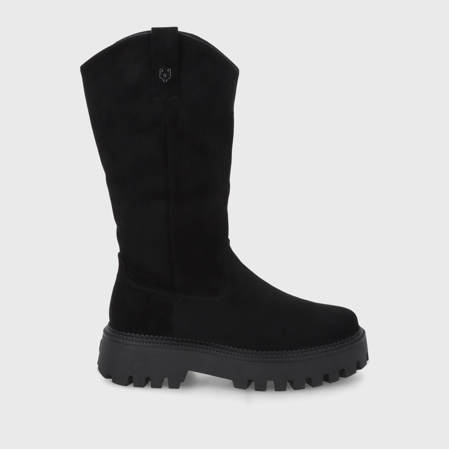 Bota Plataforma Negra Mujer 46304 Gotta-0