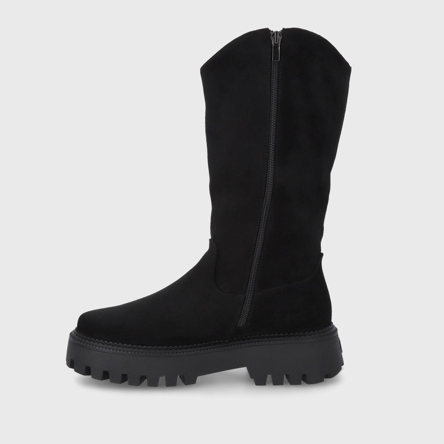 Bota Plataforma Negra Mujer 46304 Gotta-3