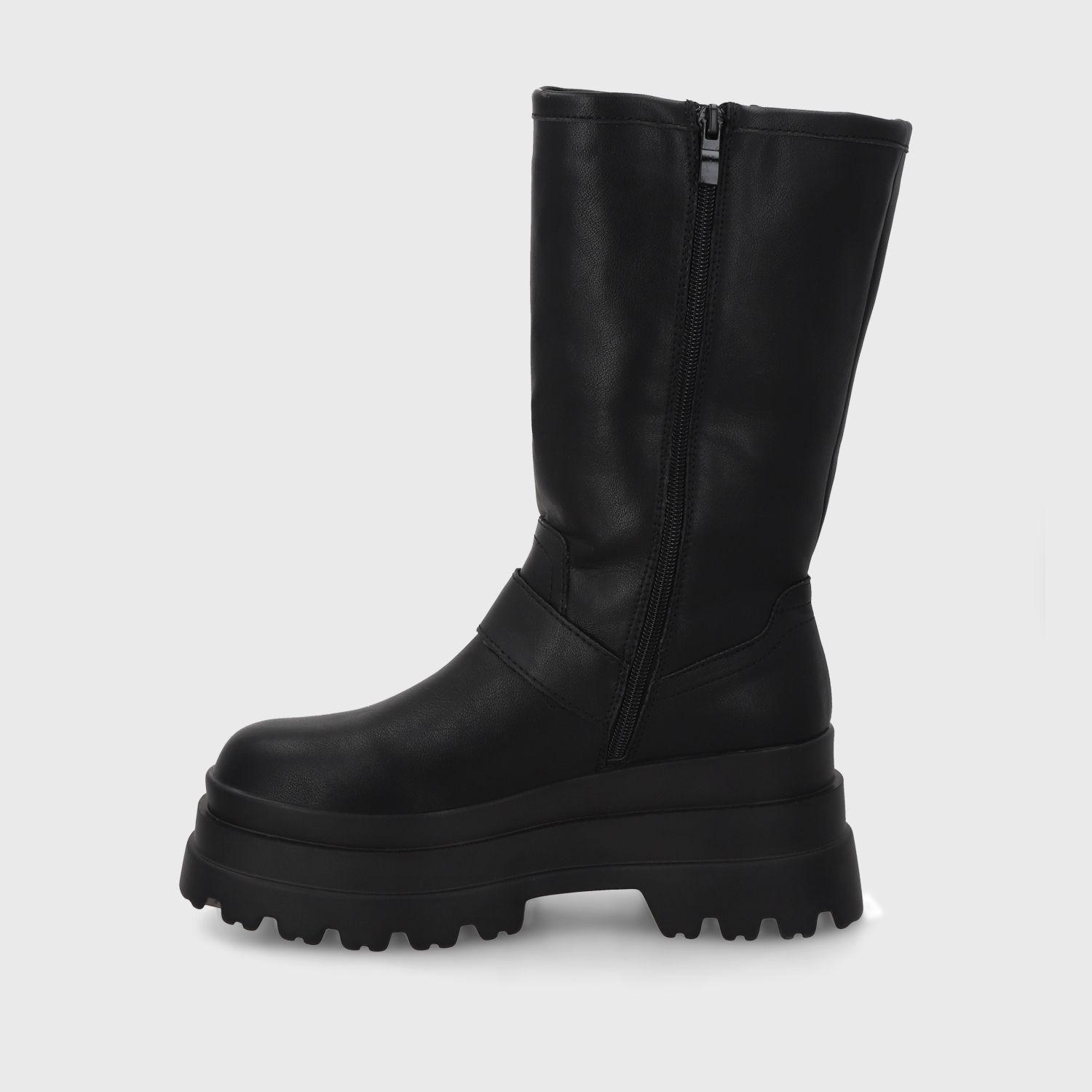 Bota Plataforma Negra Mujer 36037 Gotta-3