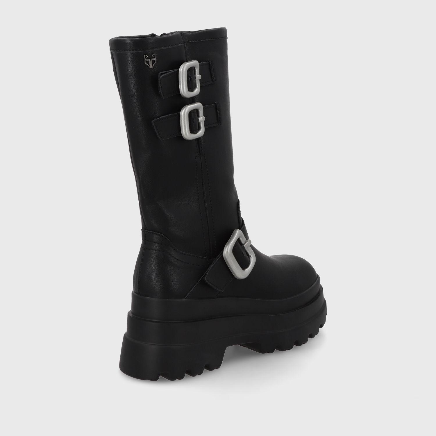 Bota Plataforma Negra Mujer 36037 Gotta-4