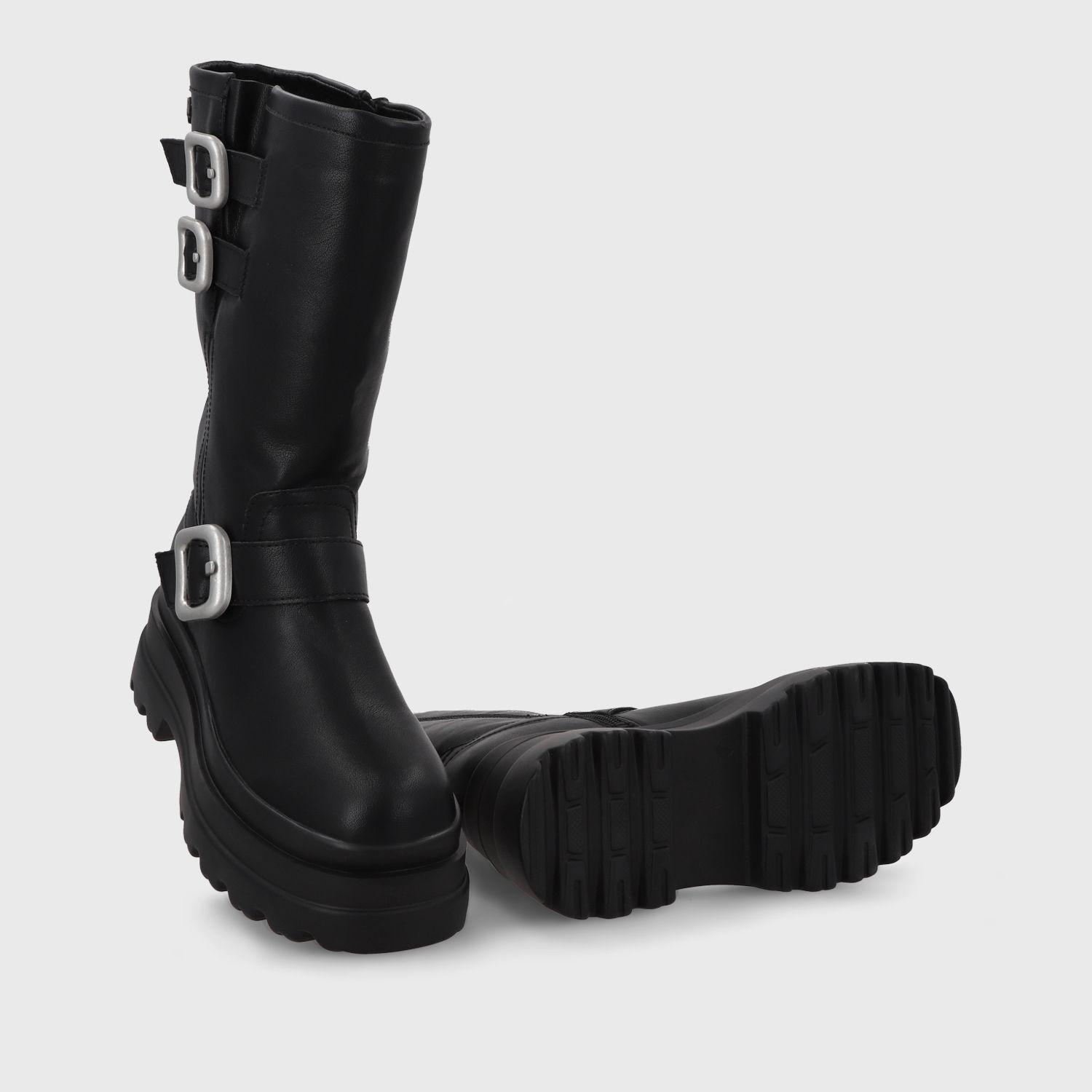 Bota Plataforma Negra Mujer 36037 Gotta-6