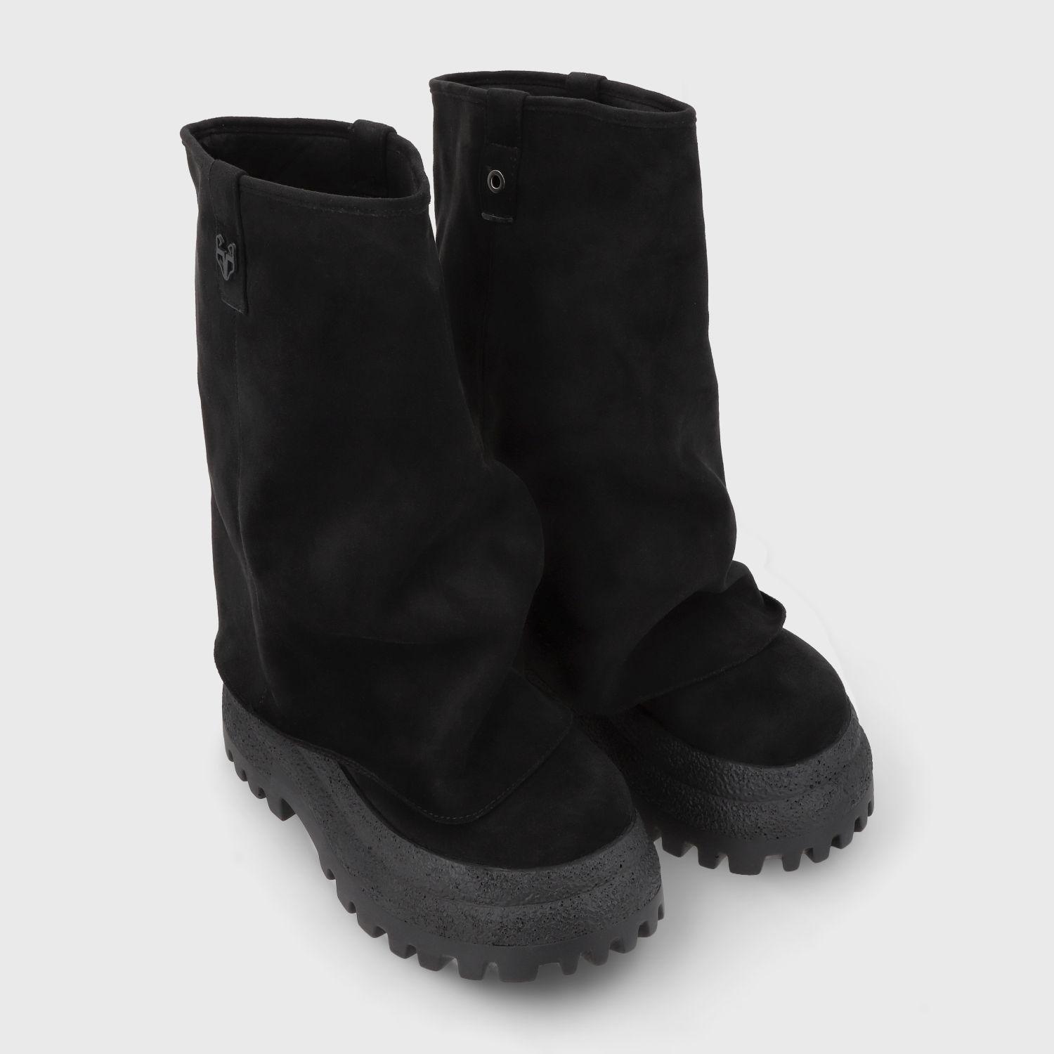 Bota Plataforma Negra Mujer 55291 Gotta-2