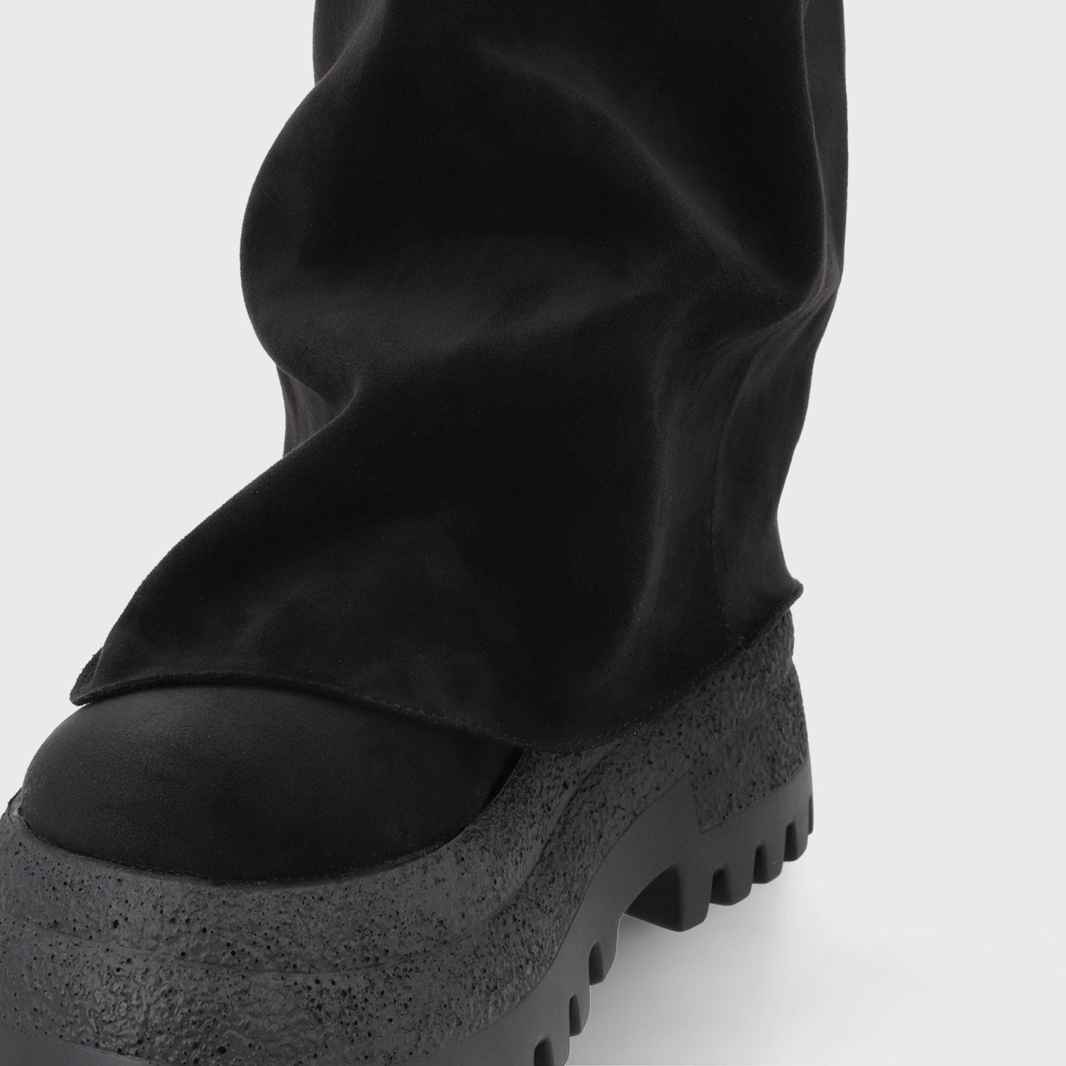 Bota Plataforma Negra Mujer 55291 Gotta-5