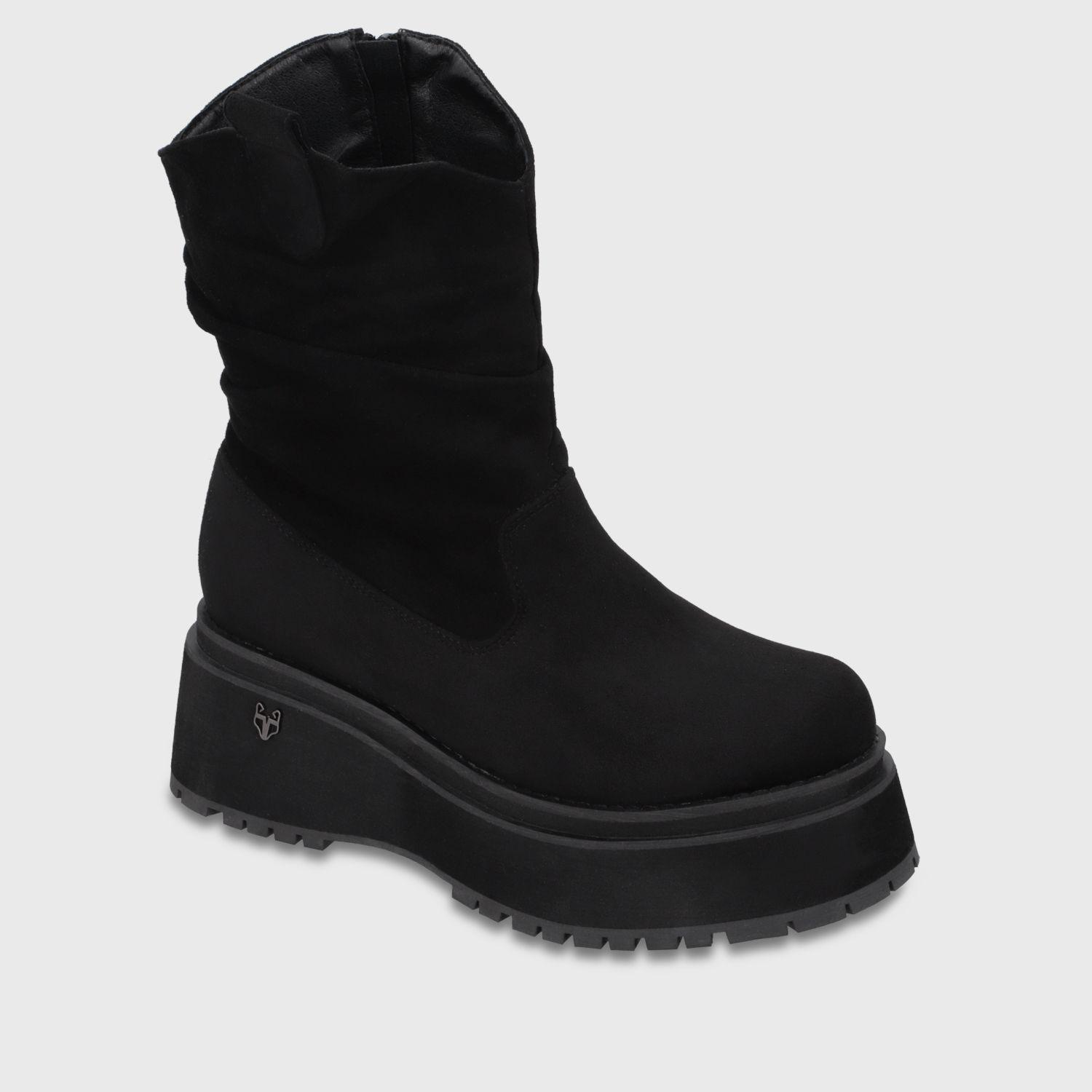 Bota Plataforma Negra Mujer 159G1 Gotta-1