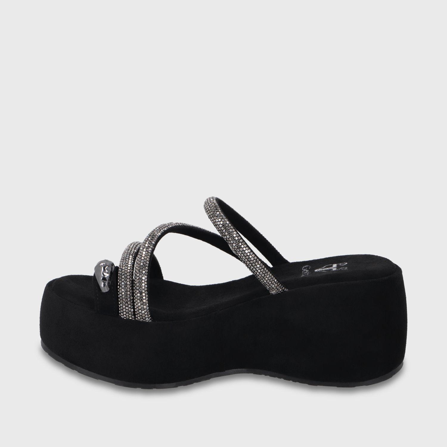 Sandalia Plataforma Negra Mujer 45826 Gotta-3