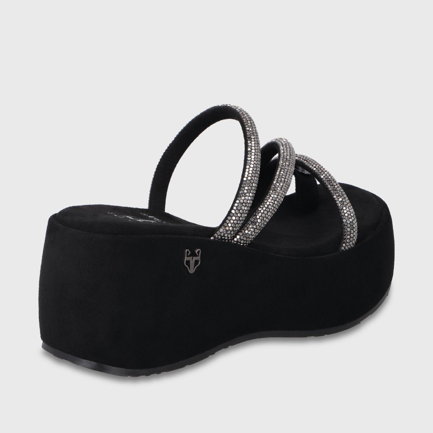 Sandalia Plataforma Negra Mujer 45826 Gotta-4