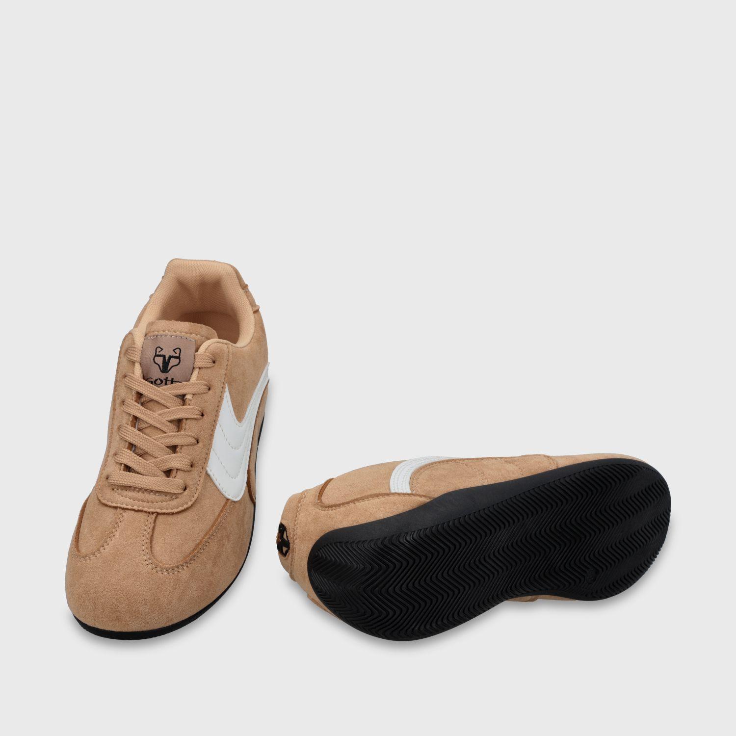 Zapatilla Beige Mujer 68010 Gotta-6