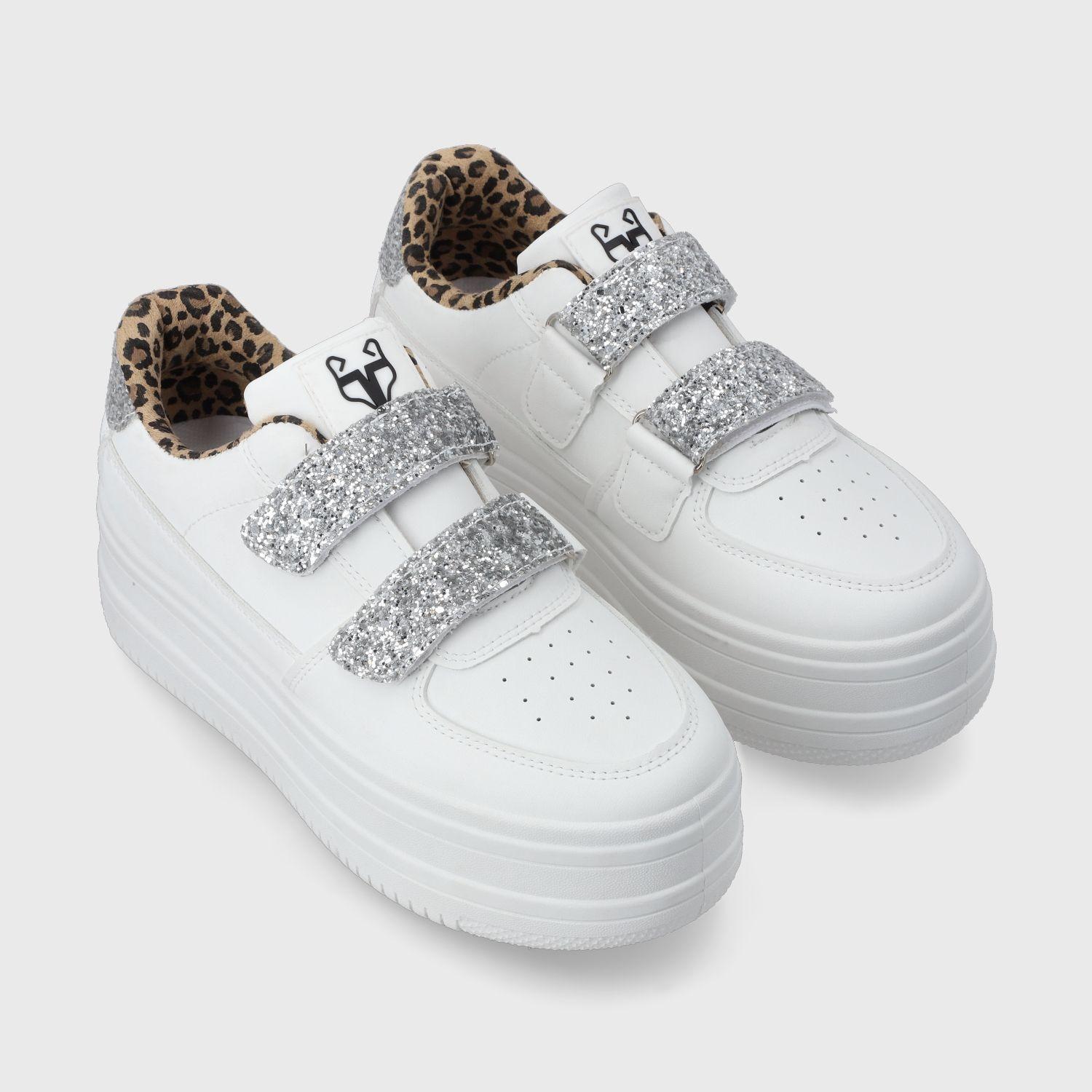 Zapatilla Plataforma Blanca Mujer 38561 Gotta-2