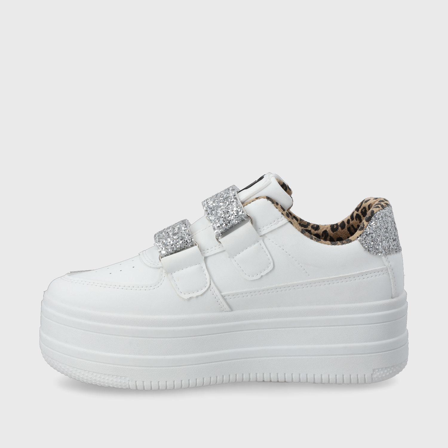 Zapatilla Plataforma Blanca Mujer 38561 Gotta-3