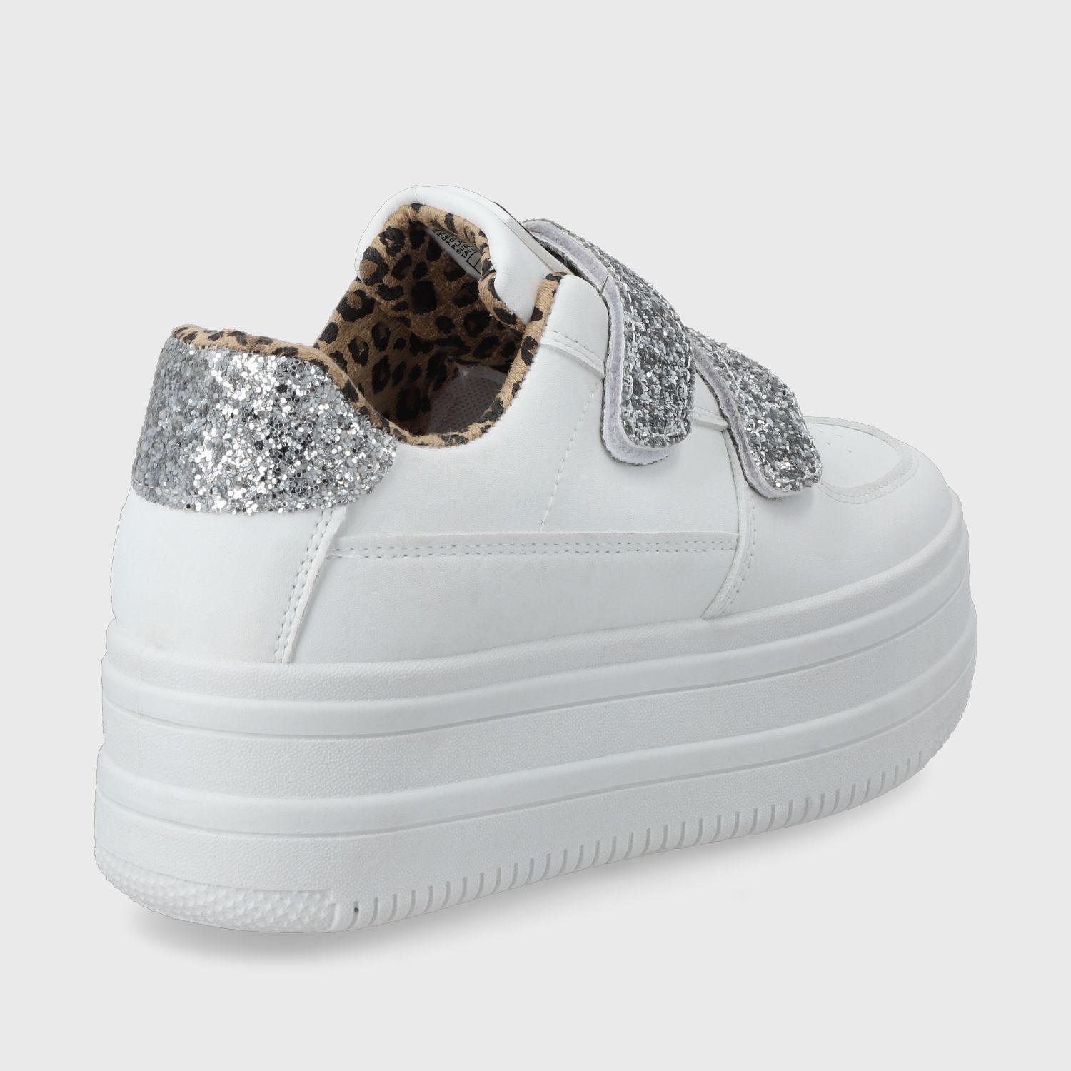 Zapatilla Plataforma Blanca Mujer 38561 Gotta-4