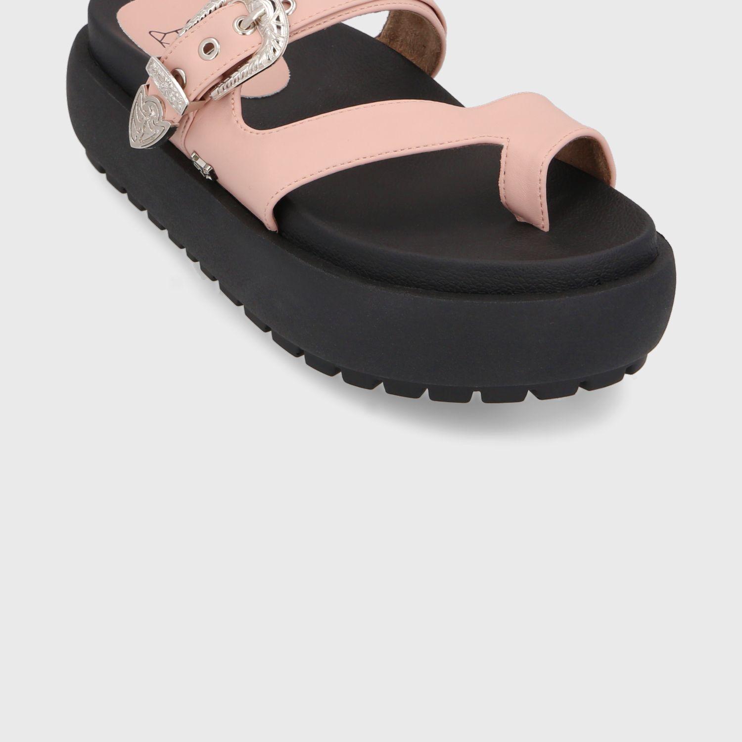 Sandalia Plataforma Rosada Mujer 35193 Gotta-5