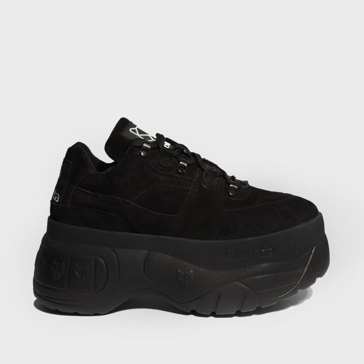 Zapatilla Cuero Negra Mujer 18530 Gotta-0