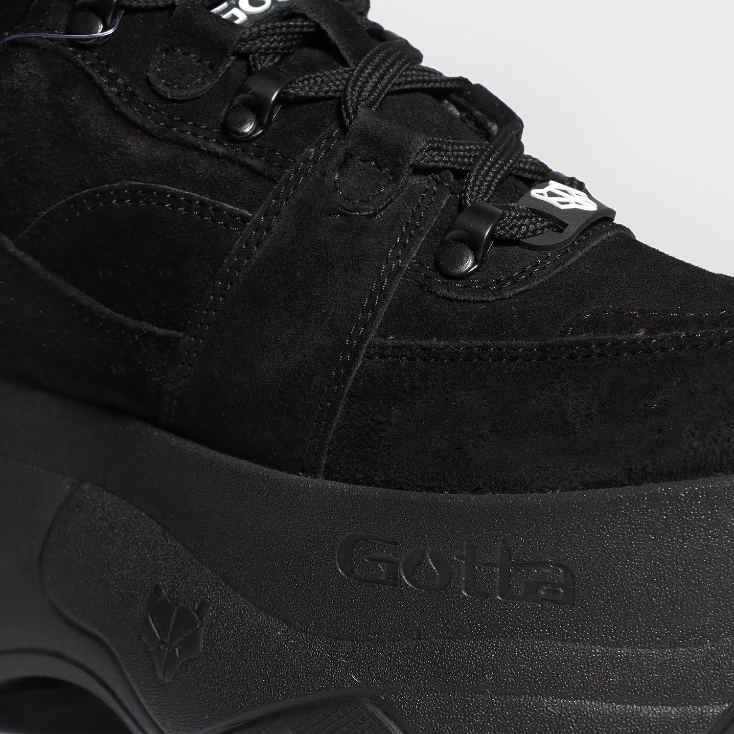 Zapatilla Cuero Negra Mujer 18530 Gotta-5