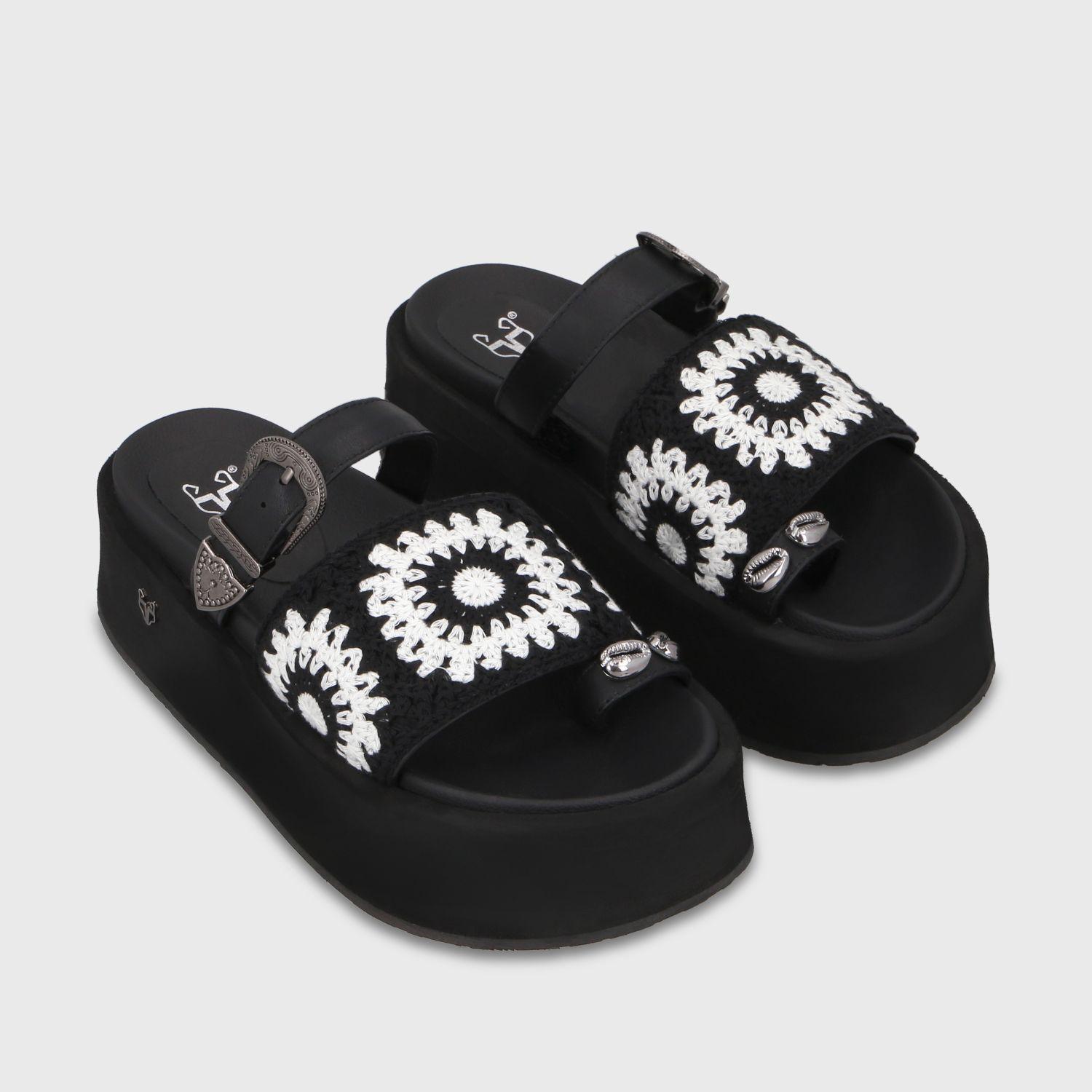 Sandalia Plataforma Negra Mujer 55942 Gotta-2