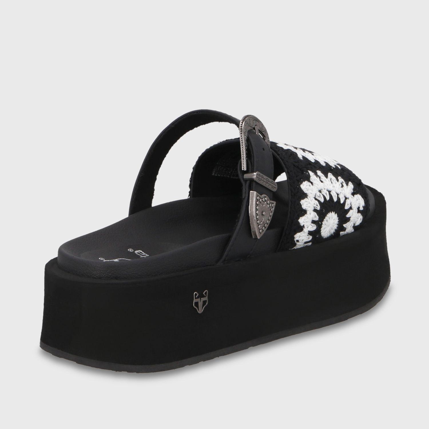 Sandalia Plataforma Negra Mujer 55942 Gotta-4