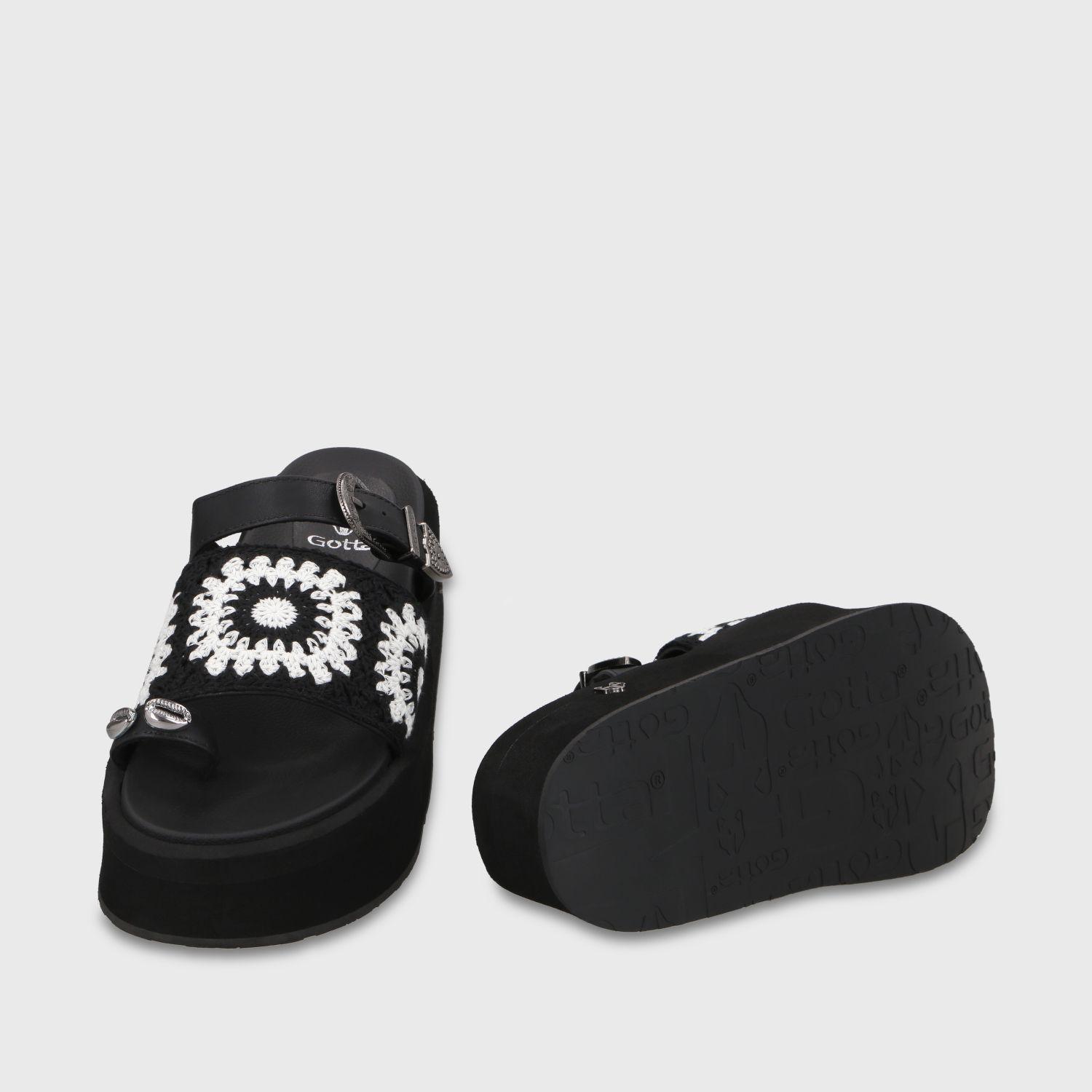 Sandalia Plataforma Negra Mujer 55942 Gotta-6