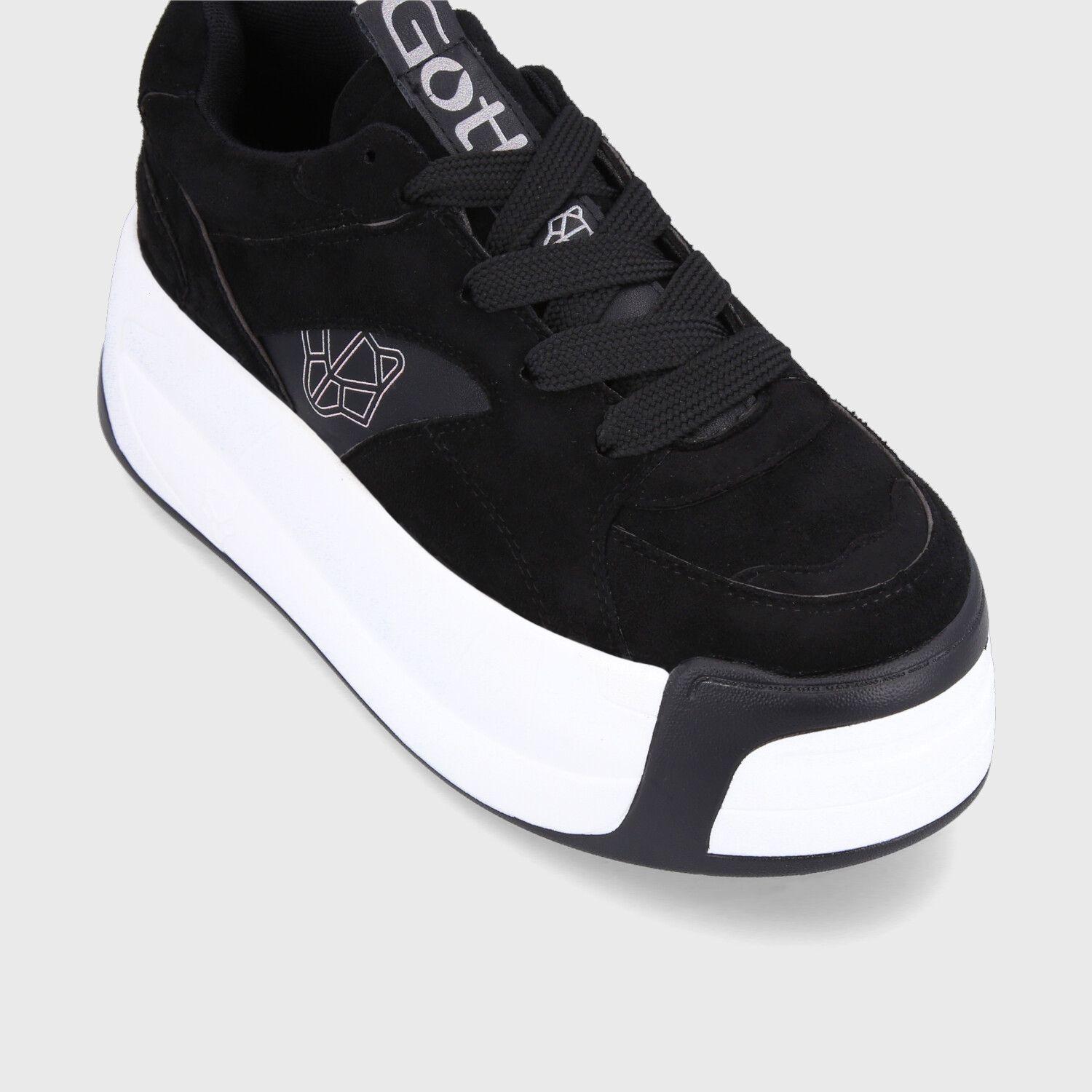 Zapatilla Plataforma Negra Mujer C7325 Gotta-5