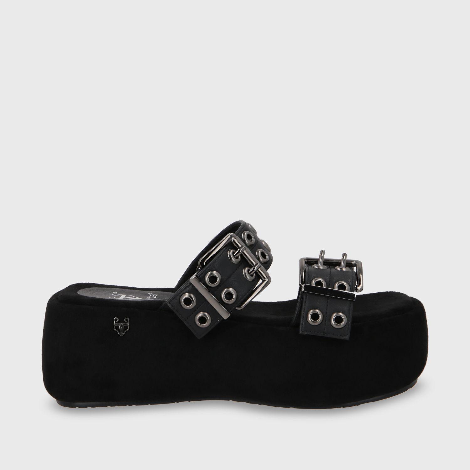 Sandalia Plataforma Negro Mujer 55961 Gotta-0