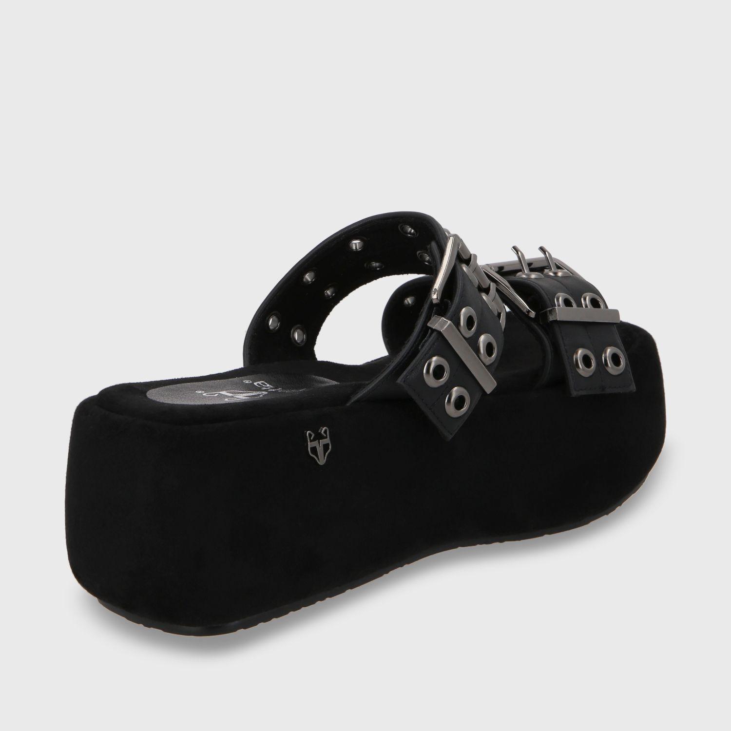 Sandalia Plataforma Negro Mujer 55961 Gotta-4