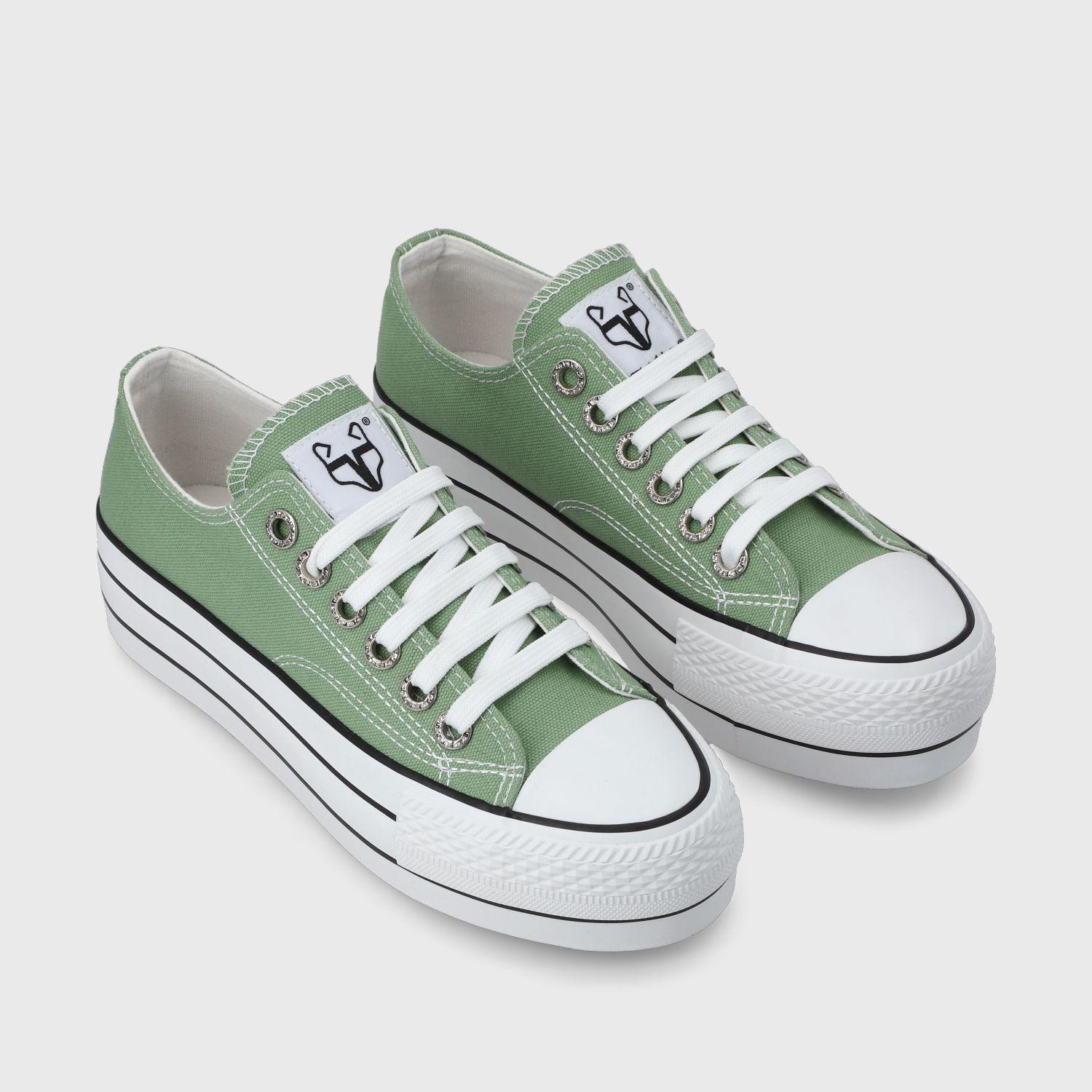 Zapatilla Verde Mujer 48031 Gotta-2