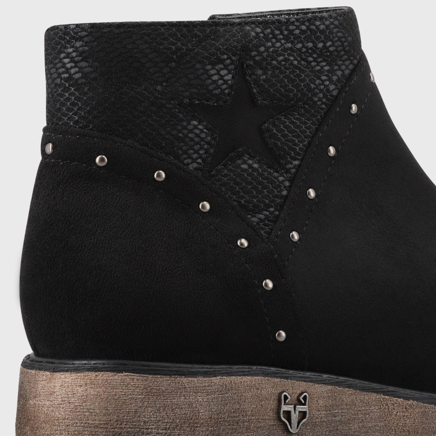 Botín Negro Mujer 15112 Gotta-5