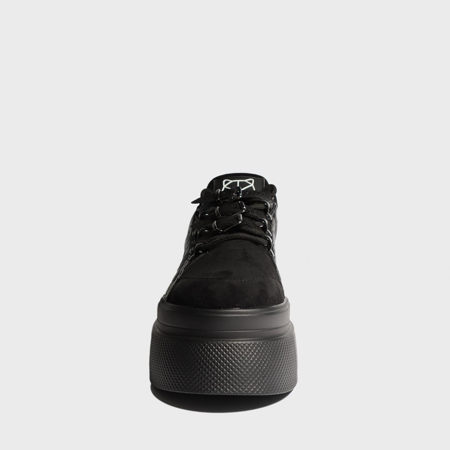Zapatilla Plataforma Negra Mujer 13410 Gotta-2
