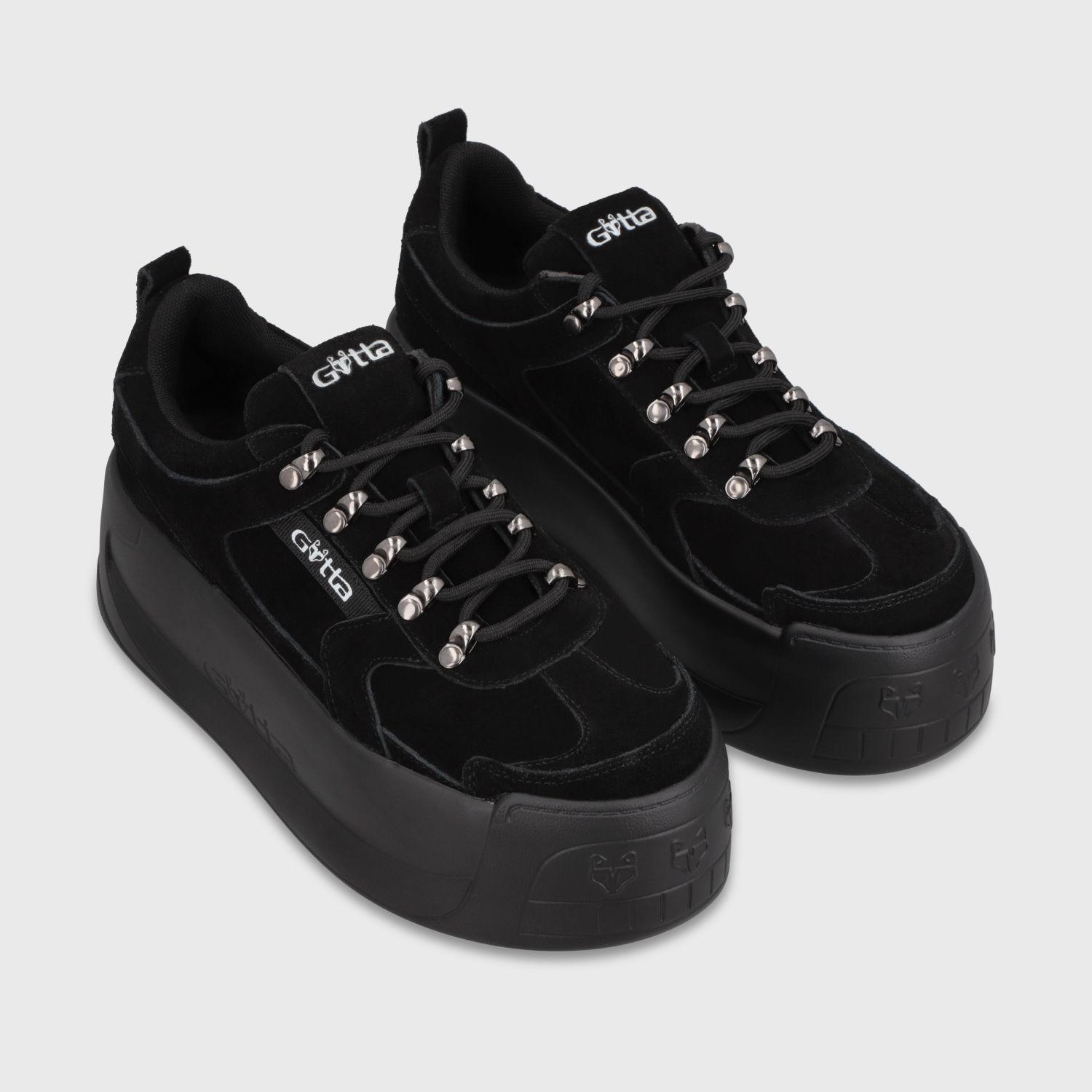 Zapatilla Plataforma Negra Mujer C732B Gotta-2