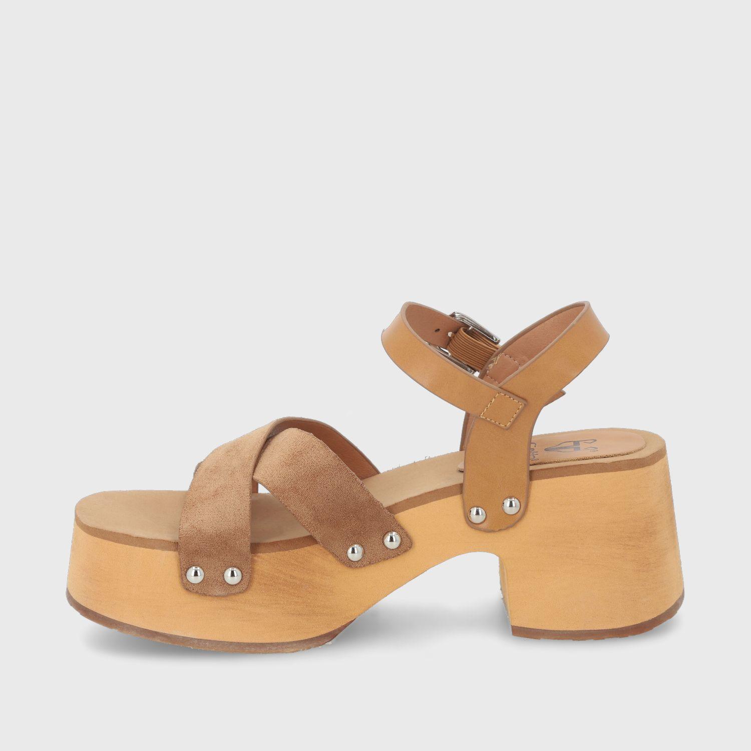 Sandalia Camel Mujer 35263 Gotta-3