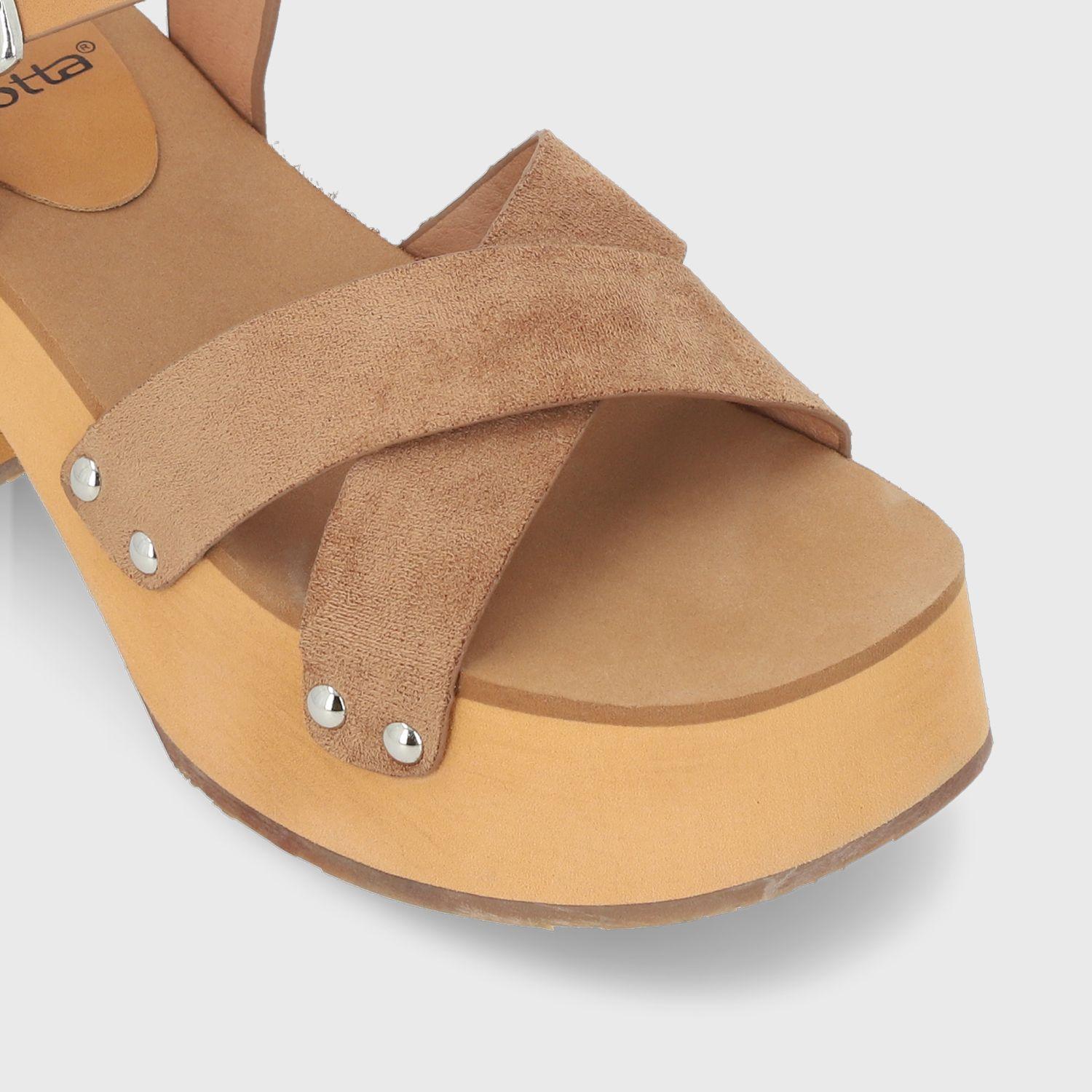 Sandalia Camel Mujer 35263 Gotta-5