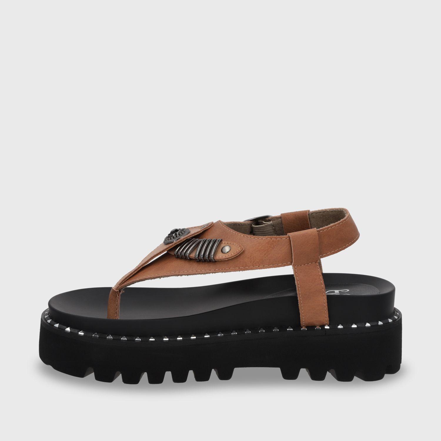 Sandalia Plataforma Café Mujer 1576F Gotta-2