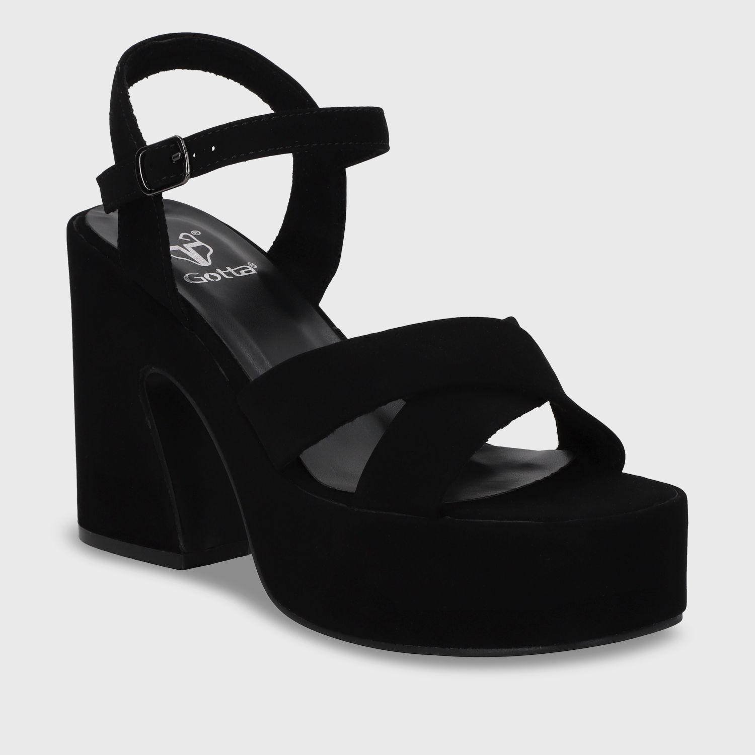 Sandalia Negra  Mujer 45701 Gotta-1