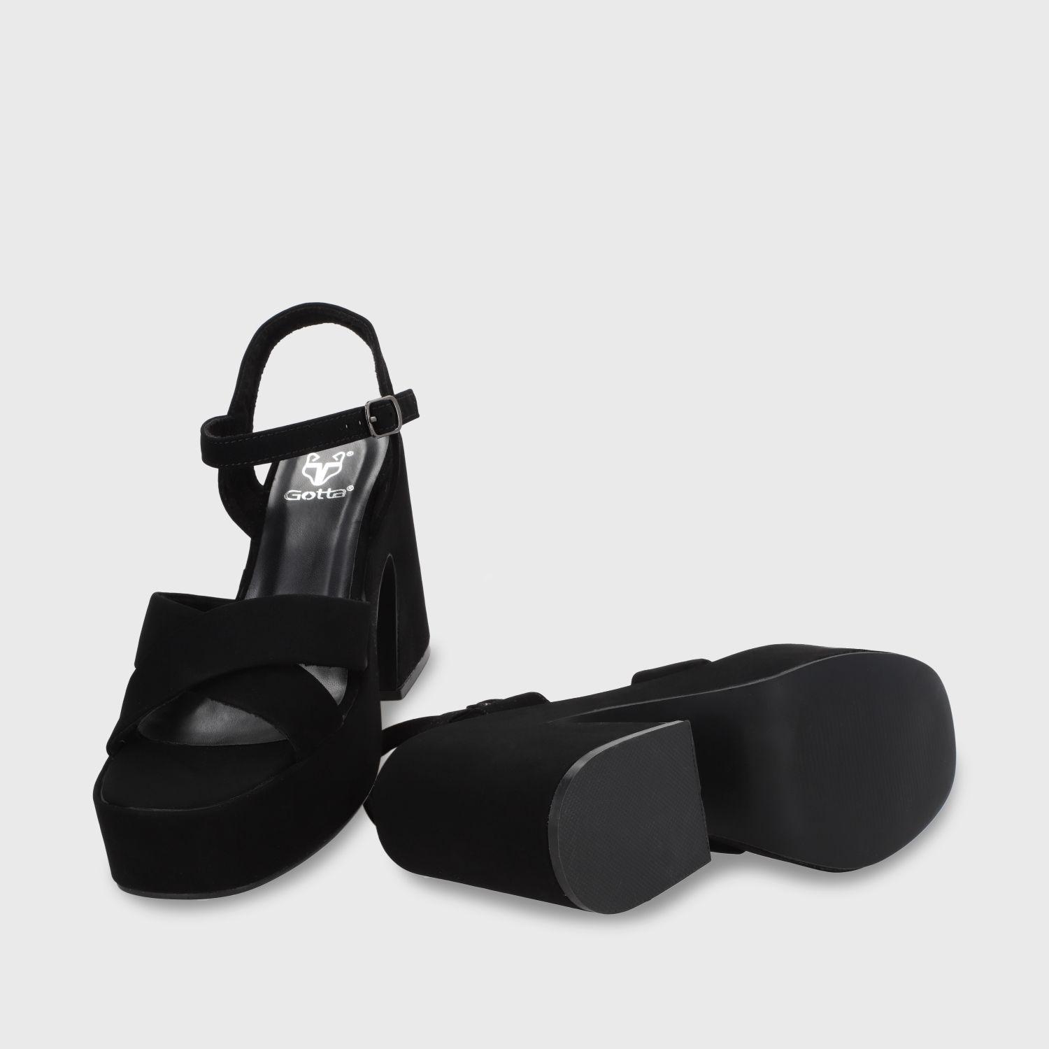 Sandalia Negra  Mujer 45701 Gotta-5