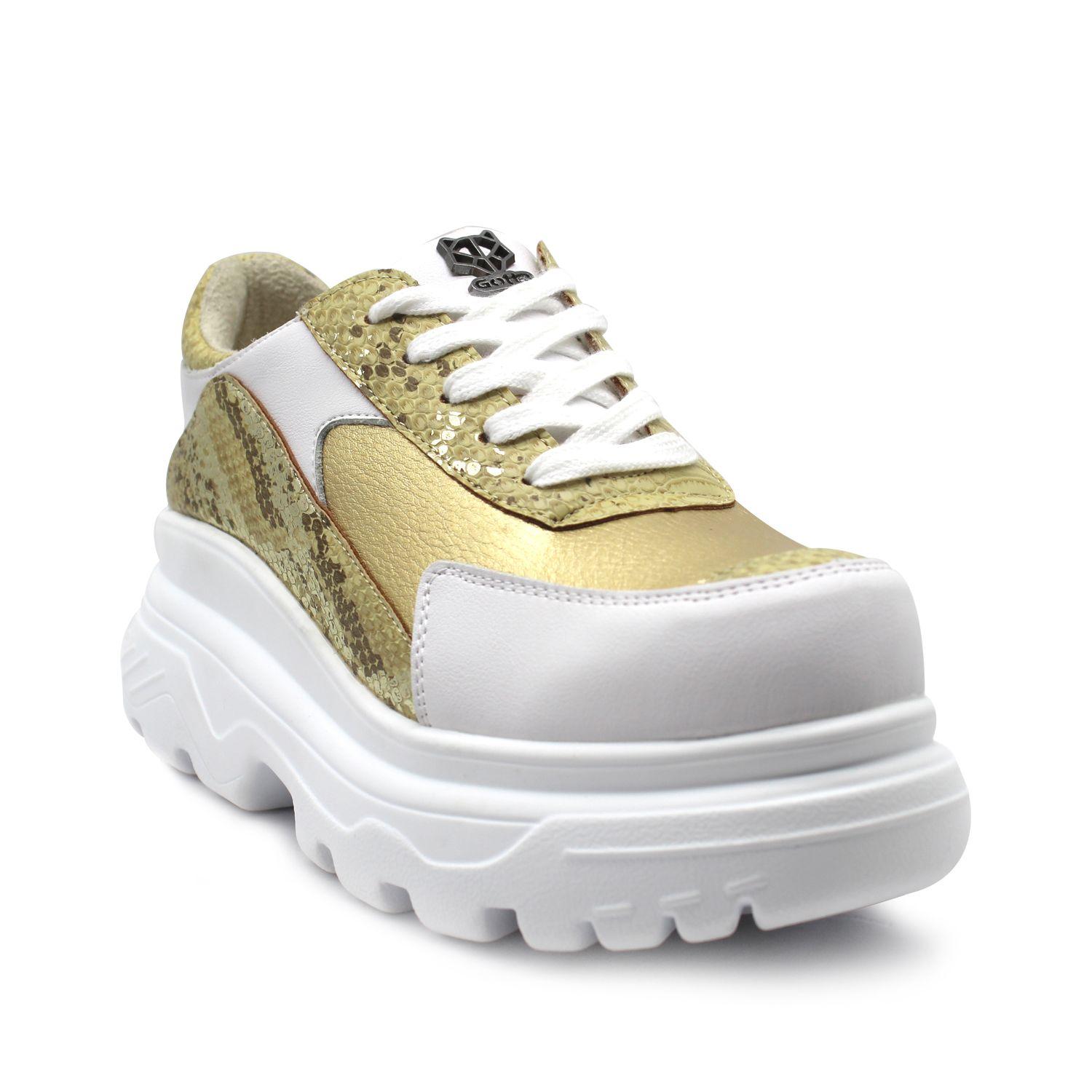 Zapatilla Dorada Mujer 13271 Gotta-1