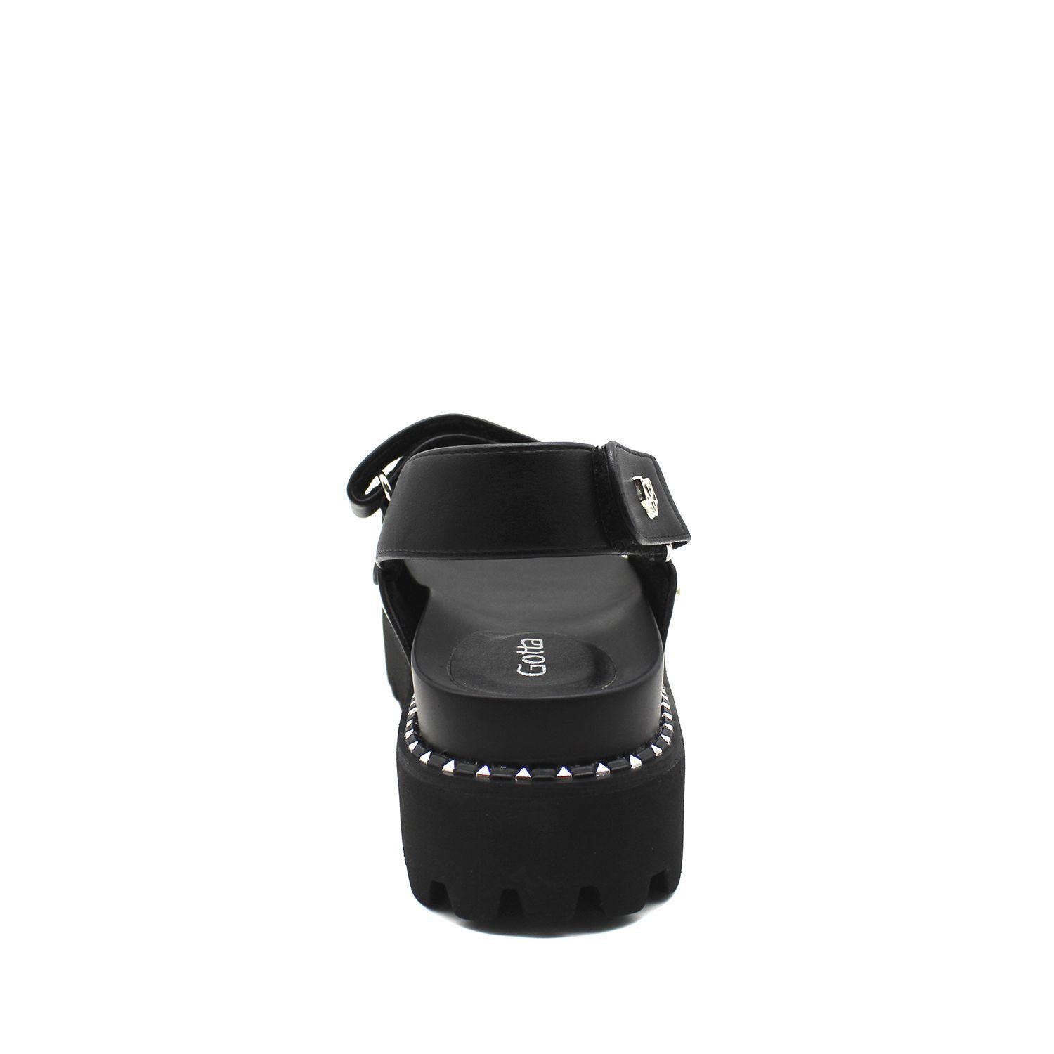 Sandalia Negra Mujer 15735 Gotta-5