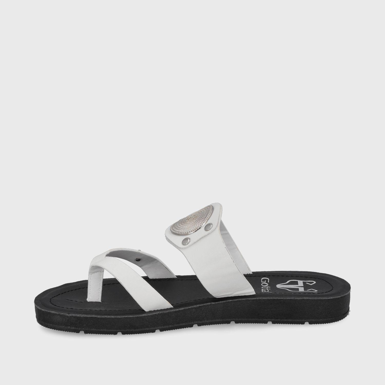 Sandalia Blanca  Mujer 13256 Gotta-3