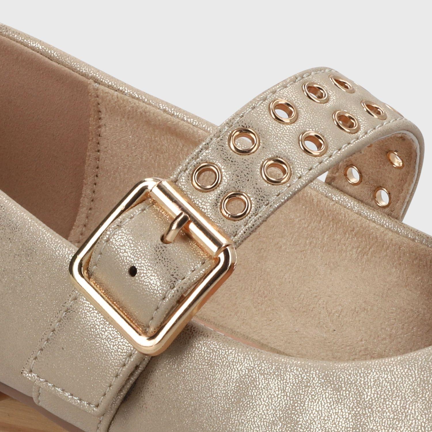 Ballerina Plano Oro Mujer 54011 Gotta-5