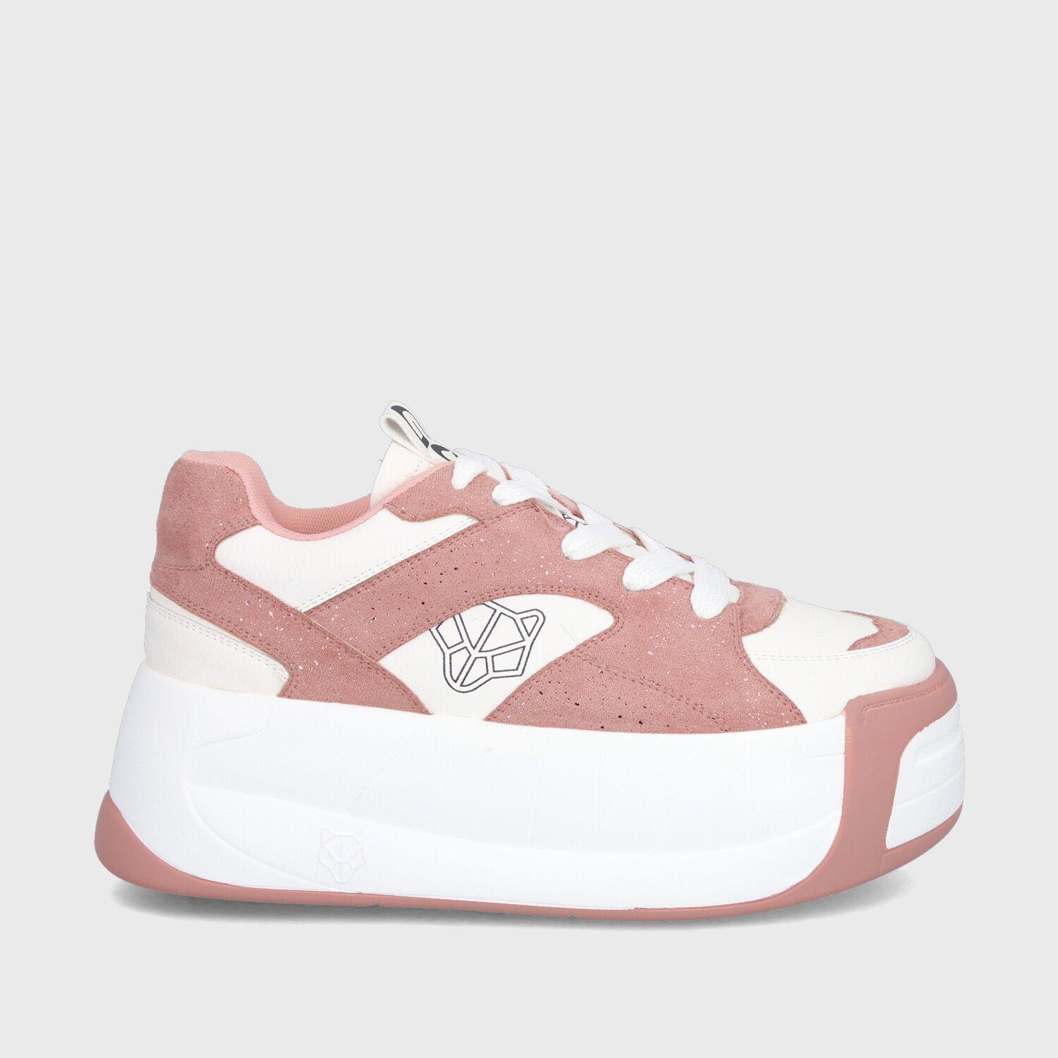 Zapatilla Plataforma Rosada Mujer C7325 Gotta-0
