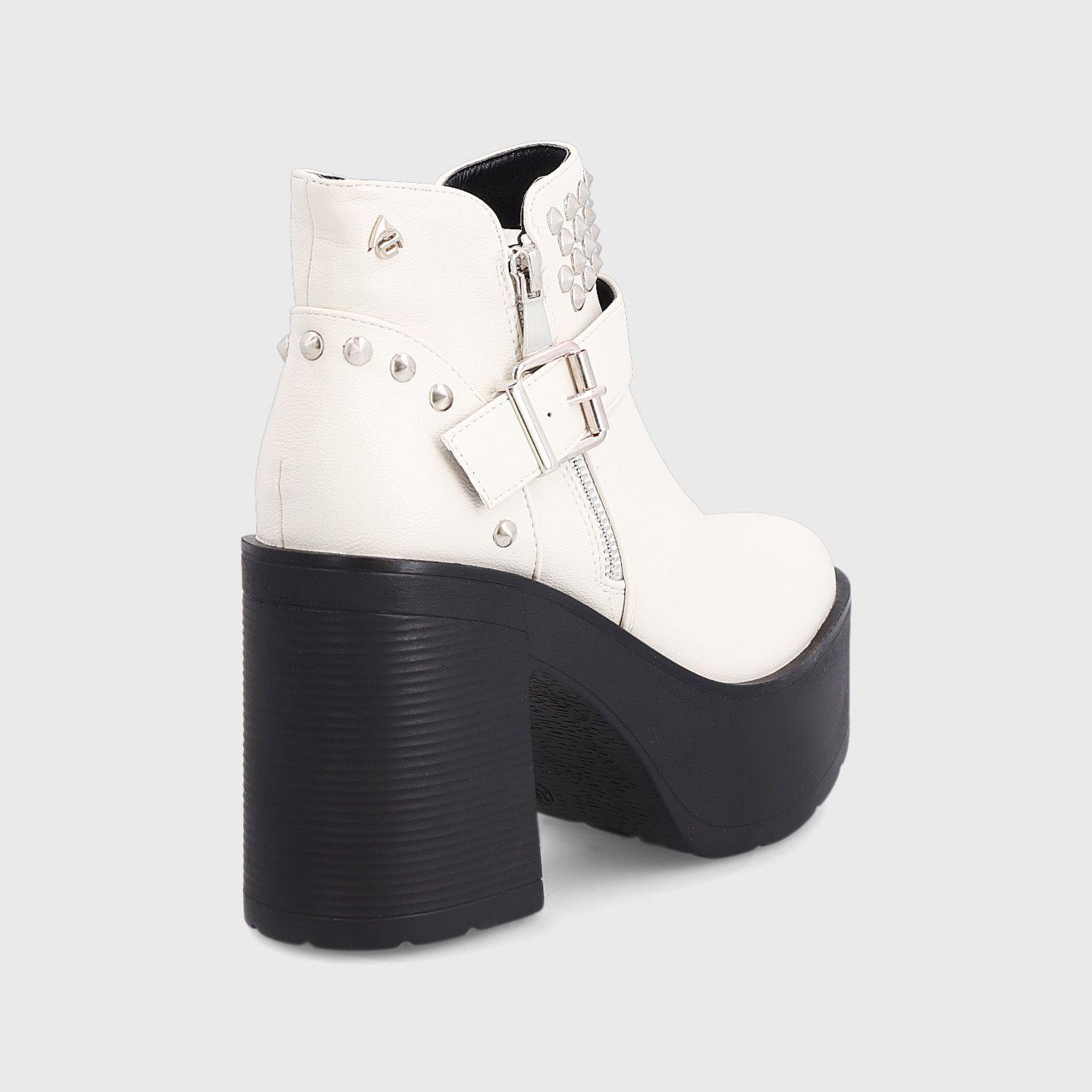 Botín Plataforma Blanco Mujer 15031 Gotta-4
