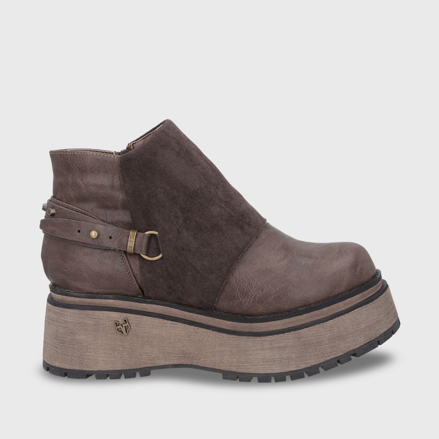 Botin Plataforma Café Mujer 1509B Gotta-0