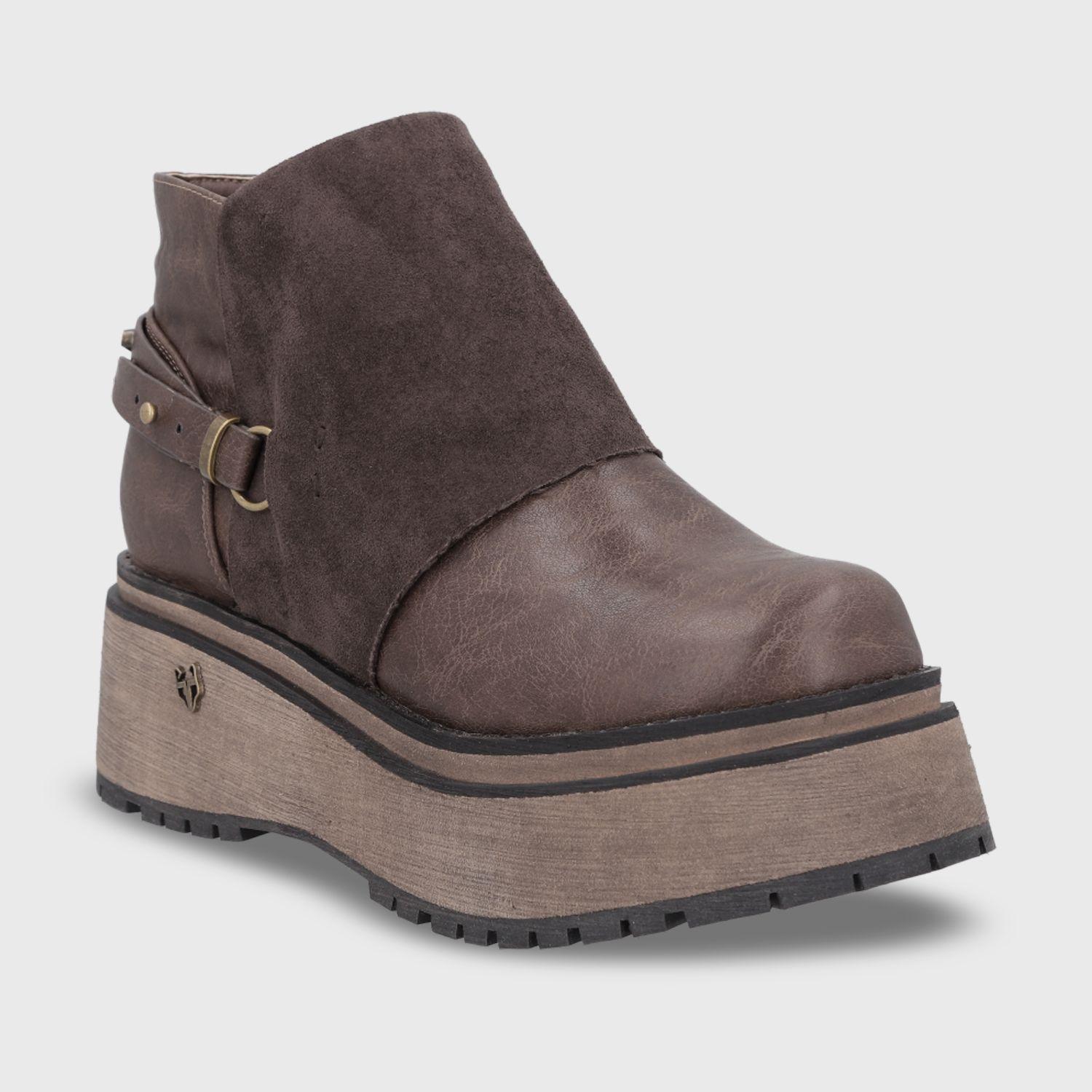 Botin Plataforma Café Mujer 1509B Gotta-1