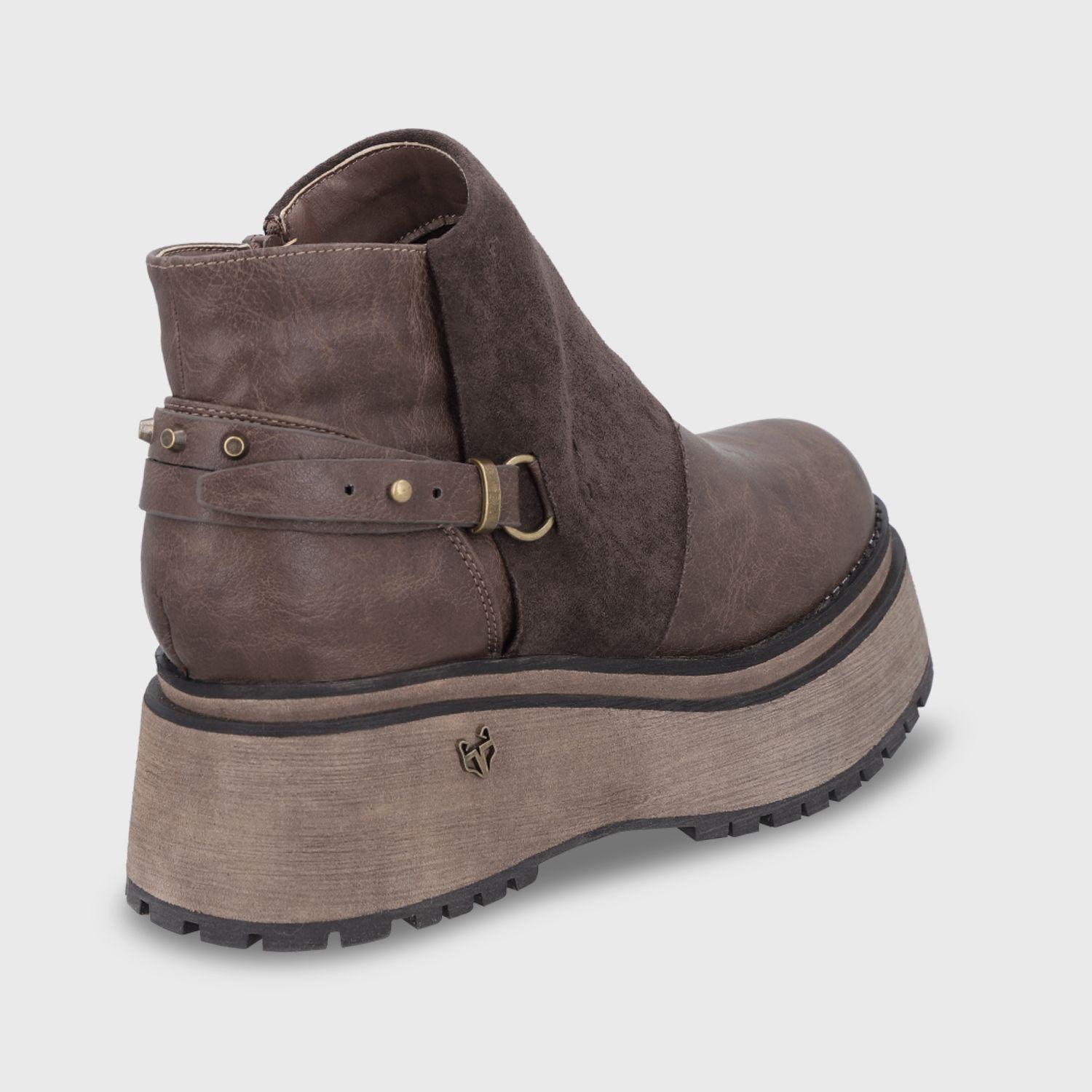Botin Plataforma Café Mujer 1509B Gotta-4